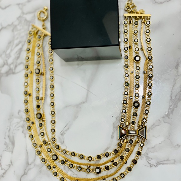 Marc Jacobs 6 layer chain necklace with side Bow - Picture 6 of 14